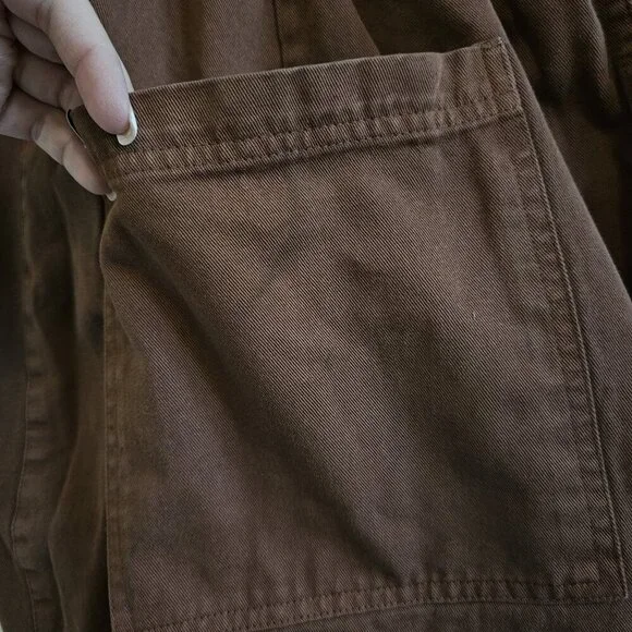 Big Bud Press Western Pants Burnt Terracotta Wide Leg Cotton Pintuck 5XL Petite - Picture 5 of 12